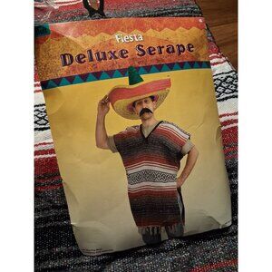 Fiesta Deluxe Serape Cinco de Mayo Mexican Dress Up Halloween Costume Accessory